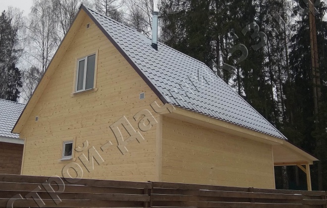 3 Каркасно-щитовая баня 6×6, 36 м², Московская область, Солнечногорский район, деревня Васюково (2)